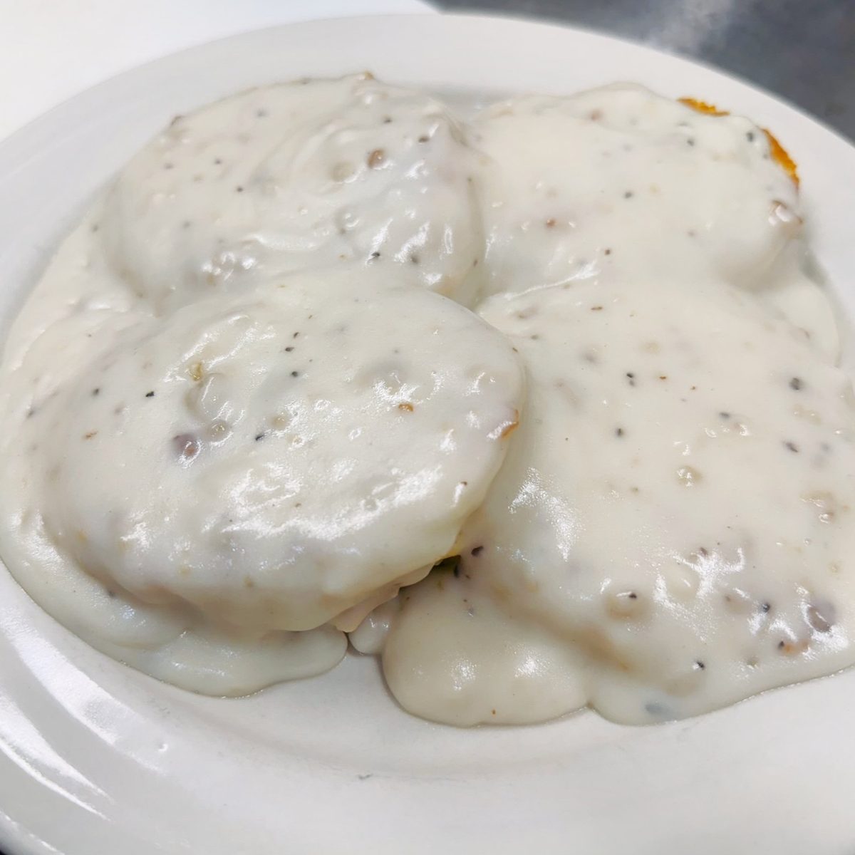 One Biscuit & Gravy