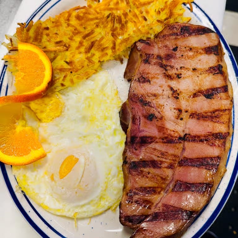 Applewood Smoked Ham Steak.