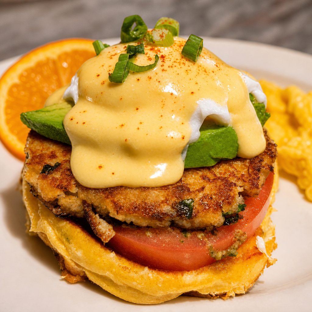 Crab Cake Eggs-Benny.