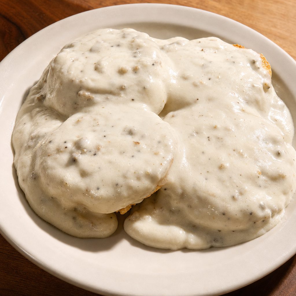One Biscuit & Gravy.