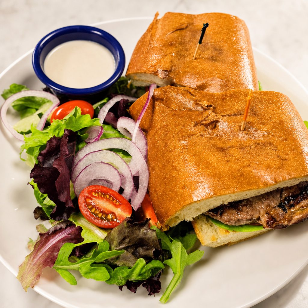 New York Steak Sandwich.