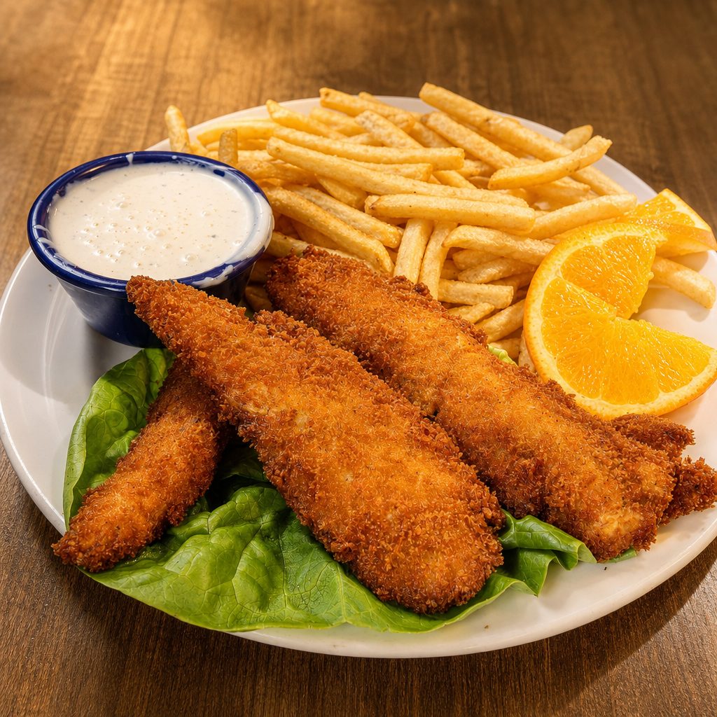 Crispy Chicken Strips.
